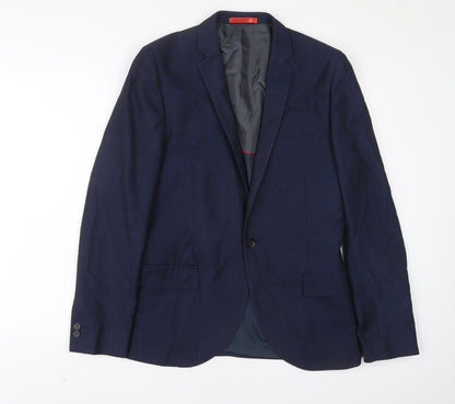 Mens UK Size 38 Ventuno 21 Regular Blue Suit Jacket