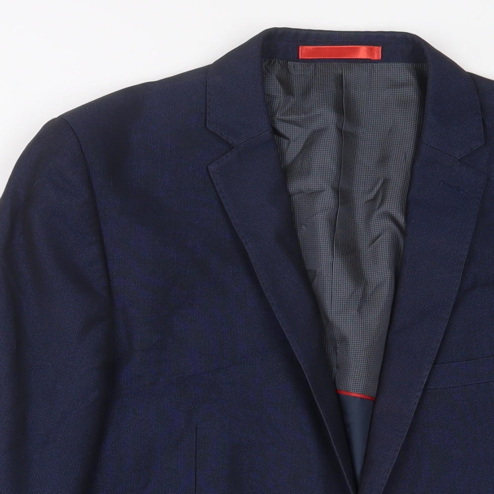 Mens UK Size 38 Ventuno 21 Regular Blue Suit Jacket
