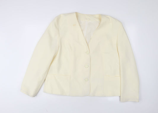 Womens UK Size 18 Debenhams Ivory Jacket
