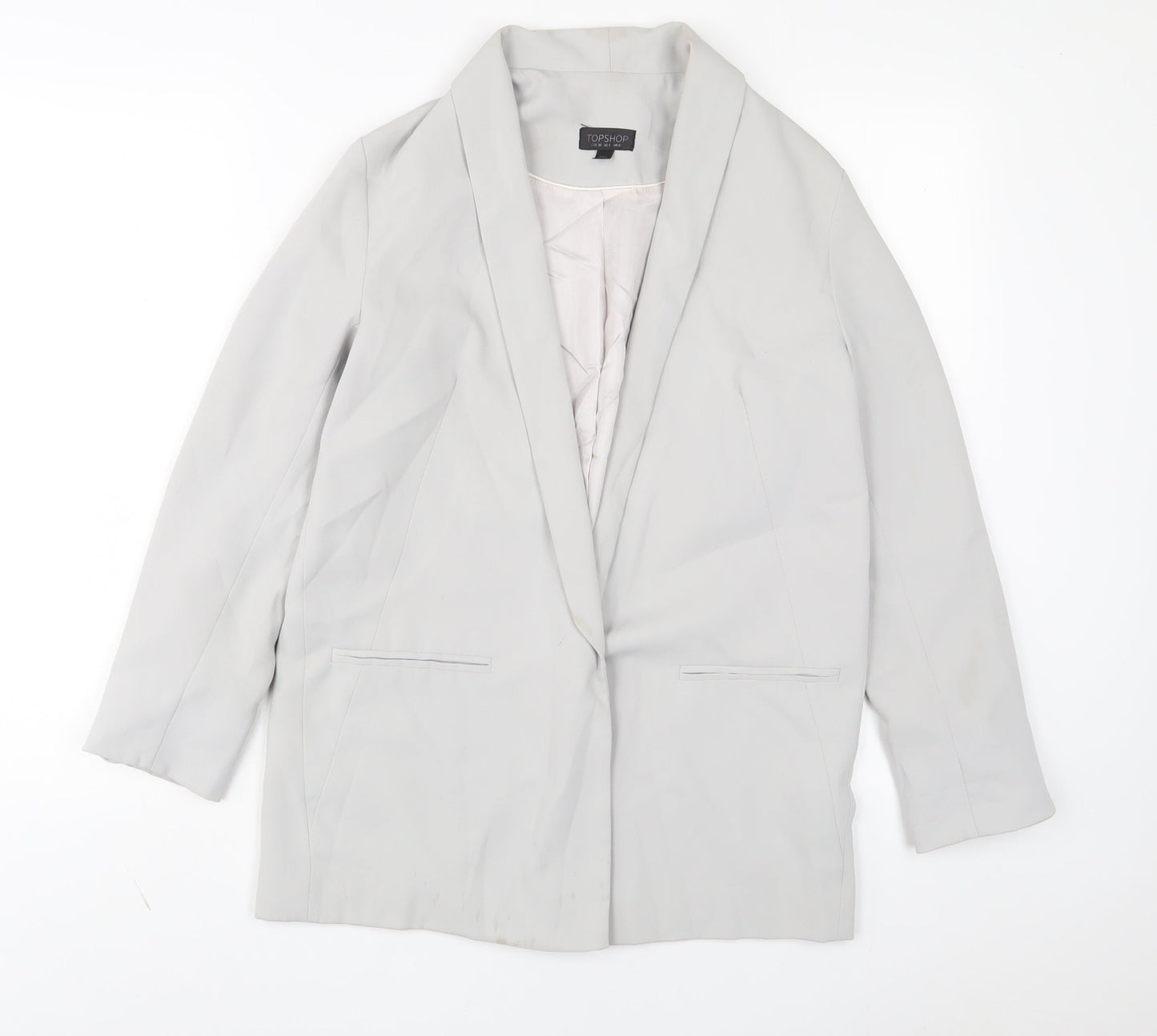 Womens UK Size 8 Topshop Grey Jacket