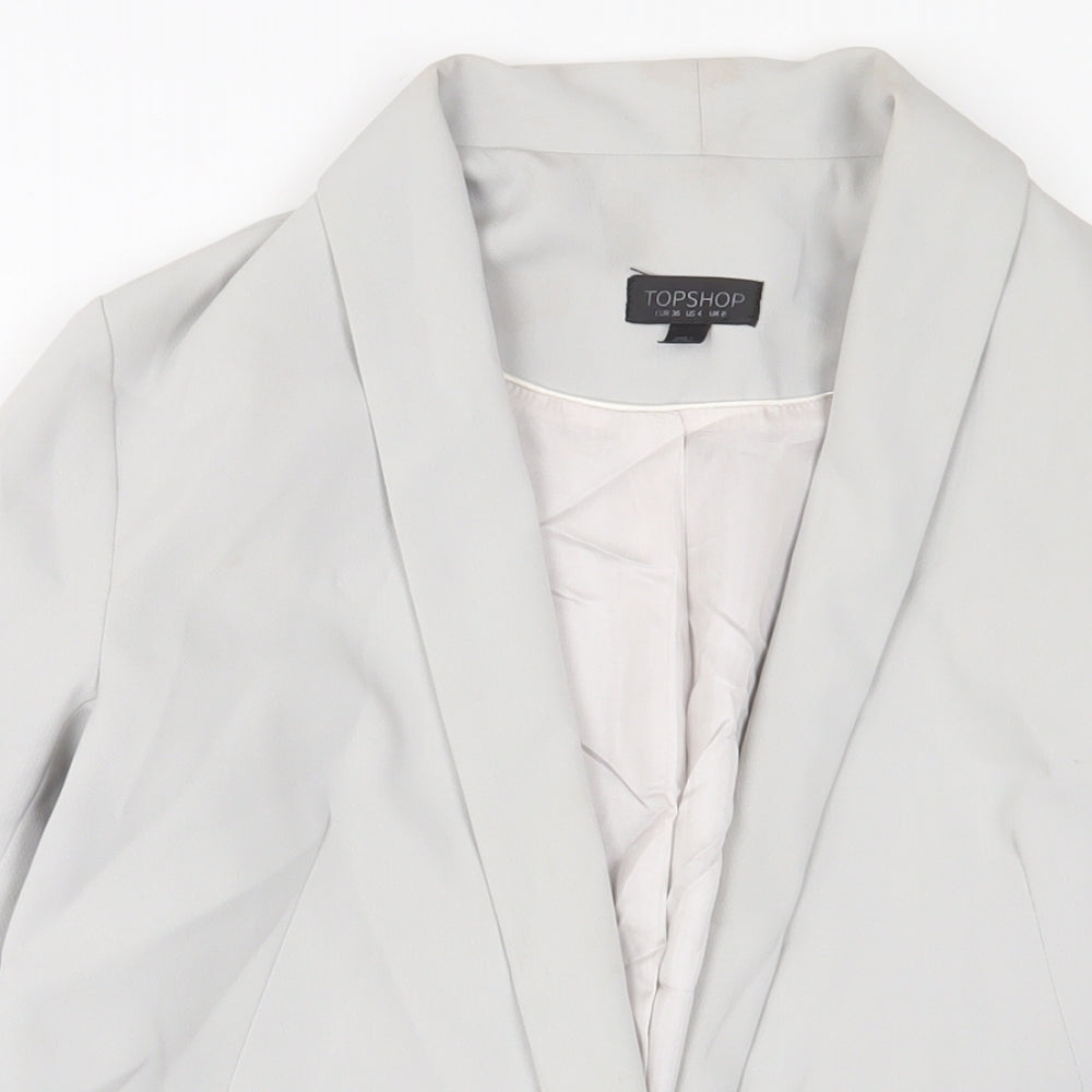 Womens UK Size 8 Topshop Grey Jacket