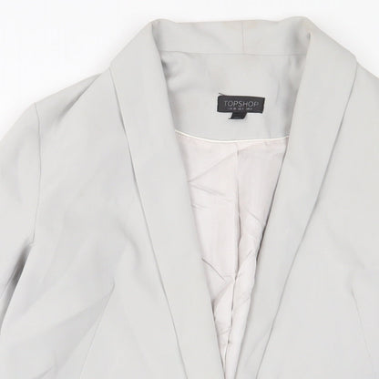 Womens UK Size 8 Topshop Grey Jacket