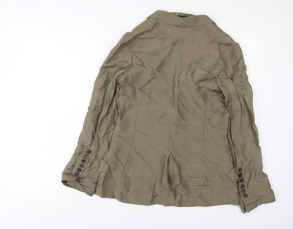 Womens UK Size S Zara Green Jacket