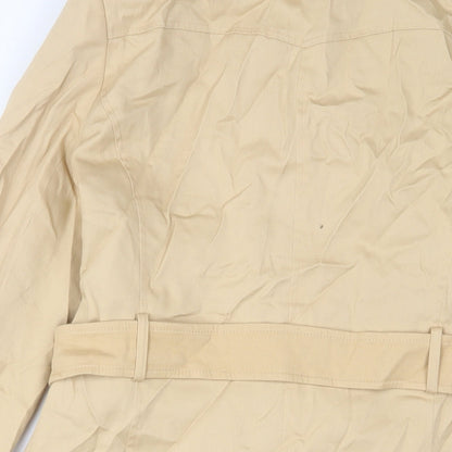 Womens UK Size 10 Miss Selfridge Beige Overcoat