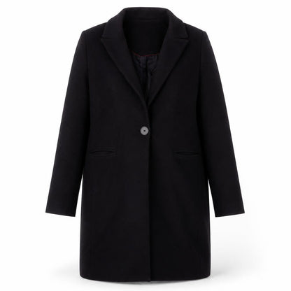 Womens UK Size M Zara Black Overcoat