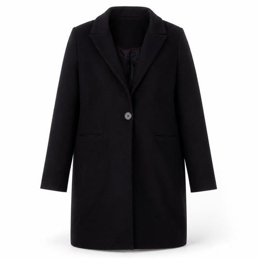 Womens UK Size M Zara Black Overcoat
