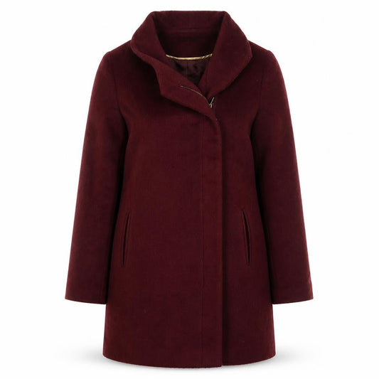 Womens UK Size 12 New Look Red Overcoat