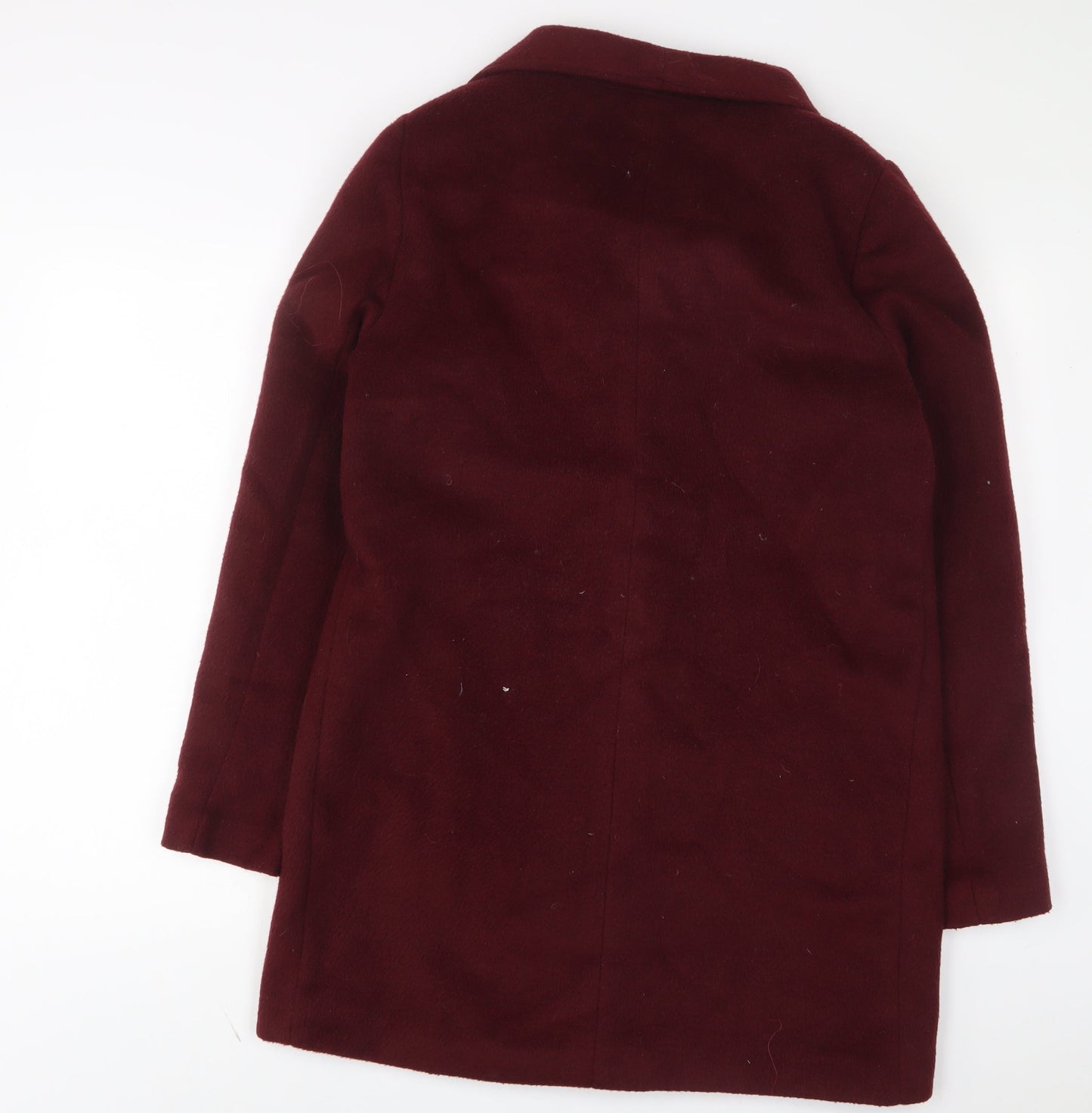 Womens UK Size 12 New Look Red Overcoat