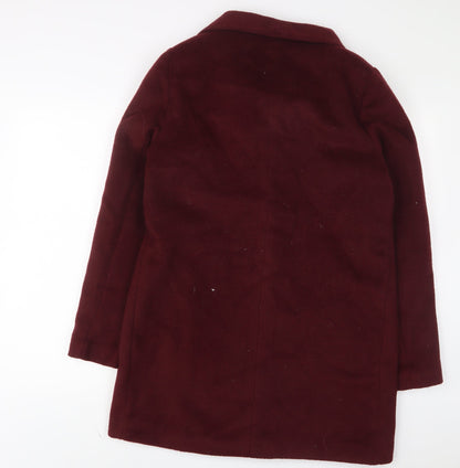 Womens UK Size 12 New Look Red Overcoat