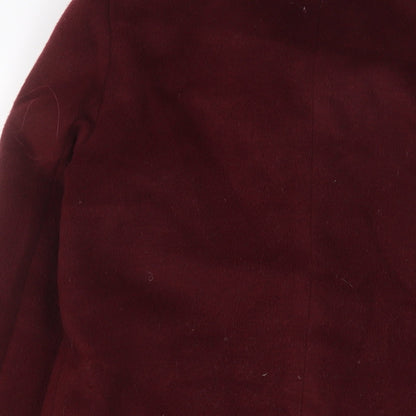 Womens UK Size 12 New Look Red Overcoat