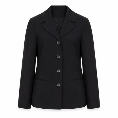 lambda Womens Black Jacket Blazer Size S Button