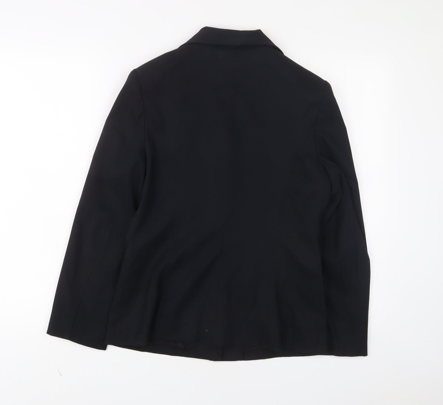 lambda Womens Black Jacket Blazer Size S Button