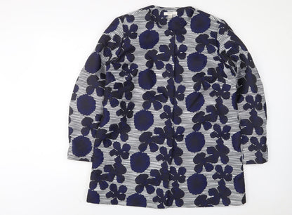 Precis Womens Blue Floral Jacket Size 14