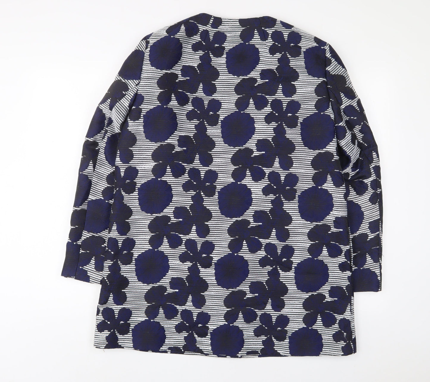 Precis Womens Blue Floral Jacket Size 14