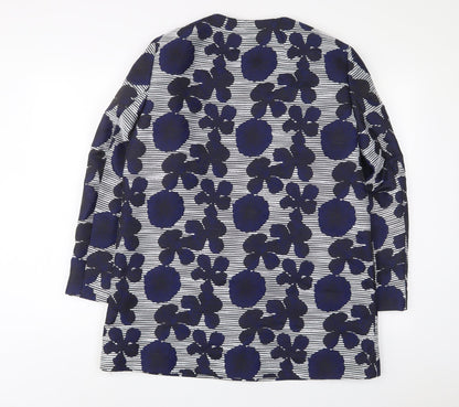 Precis Womens Blue Floral Jacket Size 14