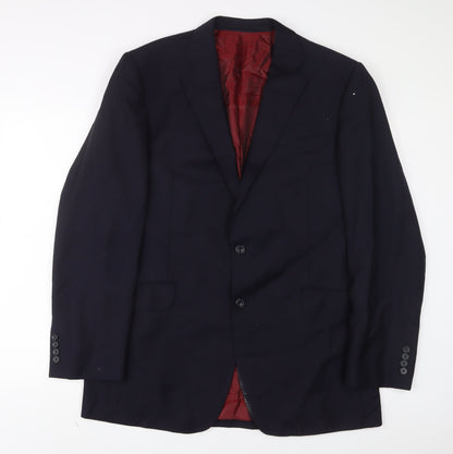 Mens UK Size 42 Marks and Spencer Regular Blue Suit Jacket