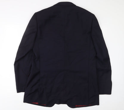Mens UK Size 42 Marks and Spencer Regular Blue Suit Jacket