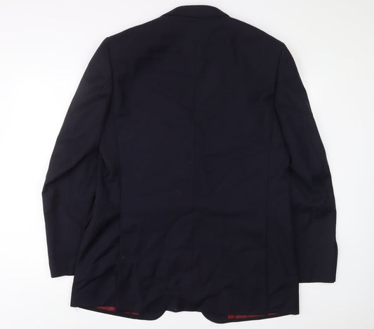 Mens UK Size 42 Marks and Spencer Regular Blue Suit Jacket