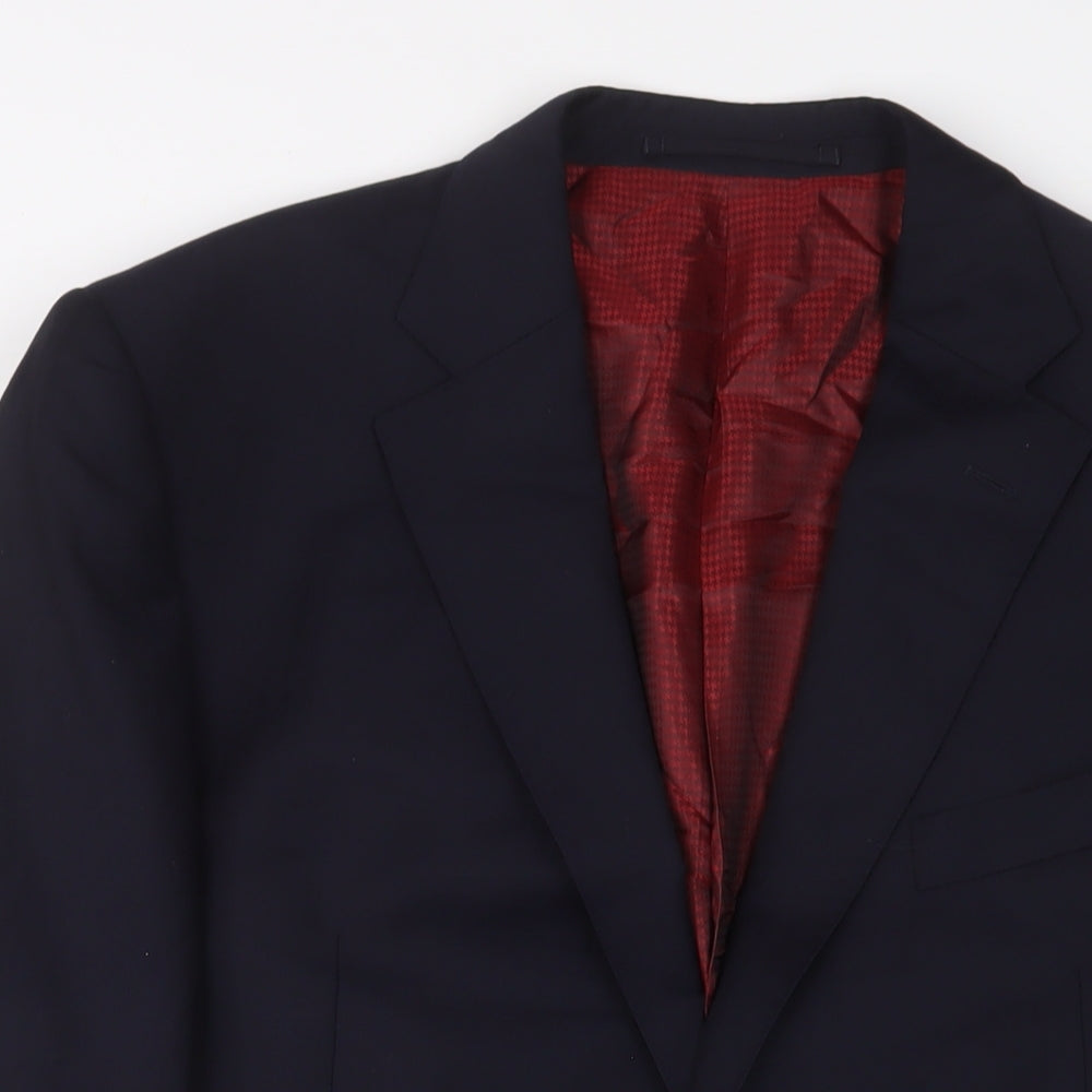 Mens UK Size 42 Marks and Spencer Regular Blue Suit Jacket