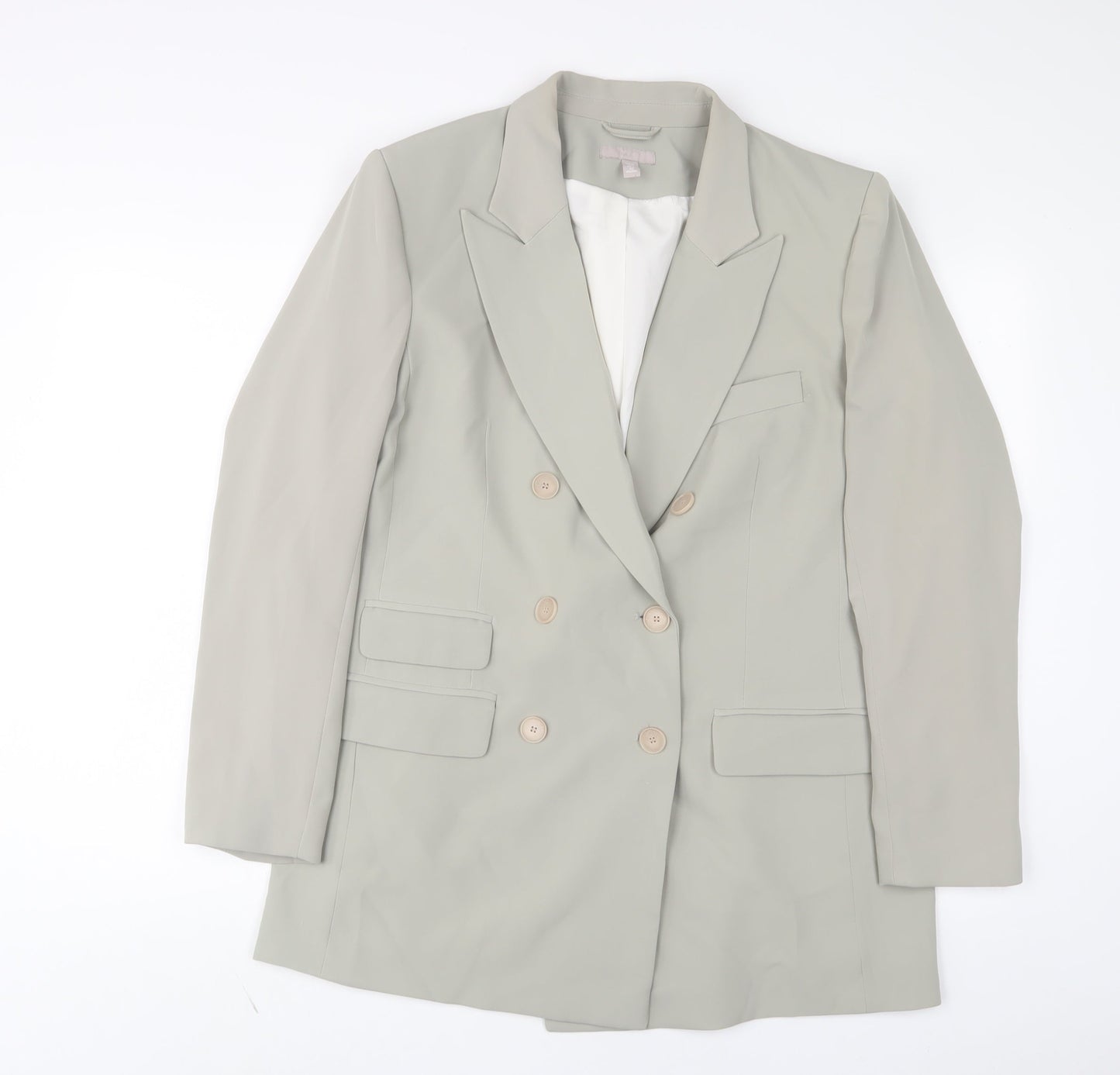 Womens UK Size 16 H&M Green Jacket