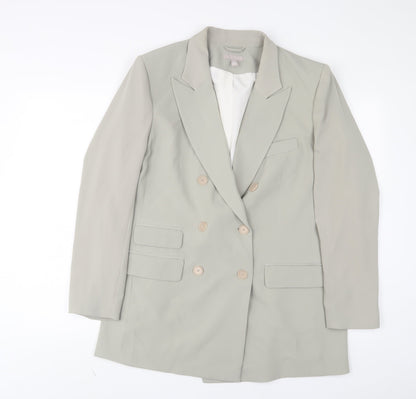 Womens UK Size 16 H&M Green Jacket