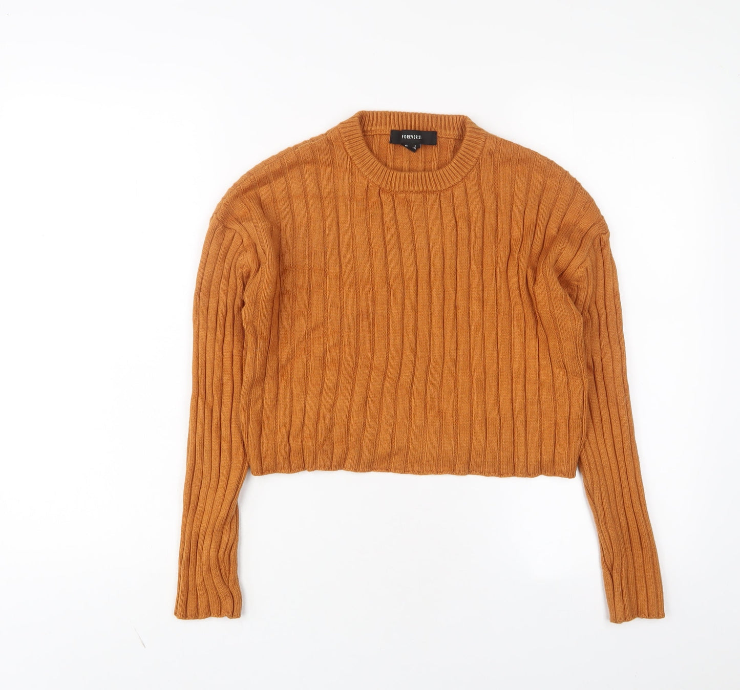 Womens UK Size S FOREVER 21 Brown Pullover Jumper