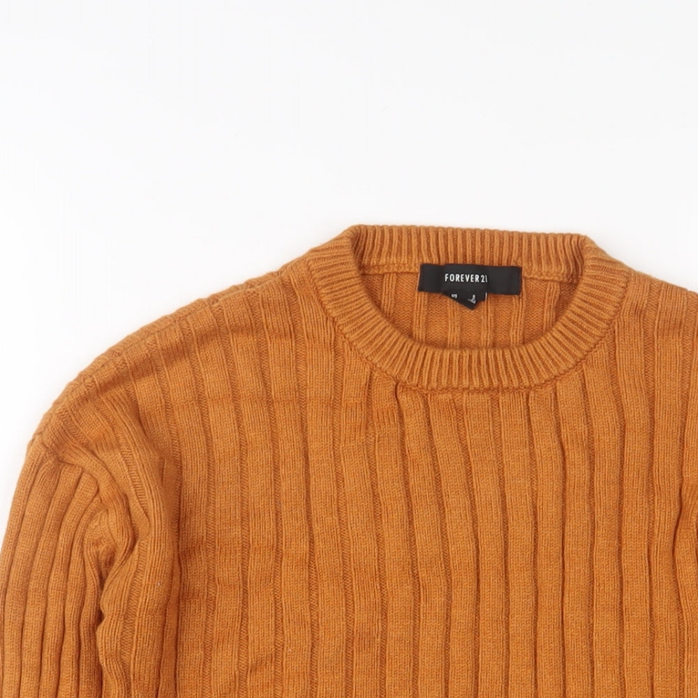 Womens UK Size S FOREVER 21 Brown Pullover Jumper