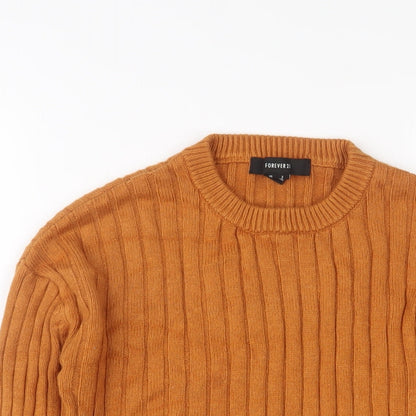 Womens UK Size S FOREVER 21 Brown Pullover Jumper