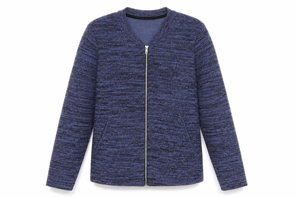 Womens UK Size 12 Marks and Spencer Blue Full Zip Sweatshirt