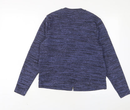 Womens UK Size 12 Marks and Spencer Blue Full Zip Sweatshirt