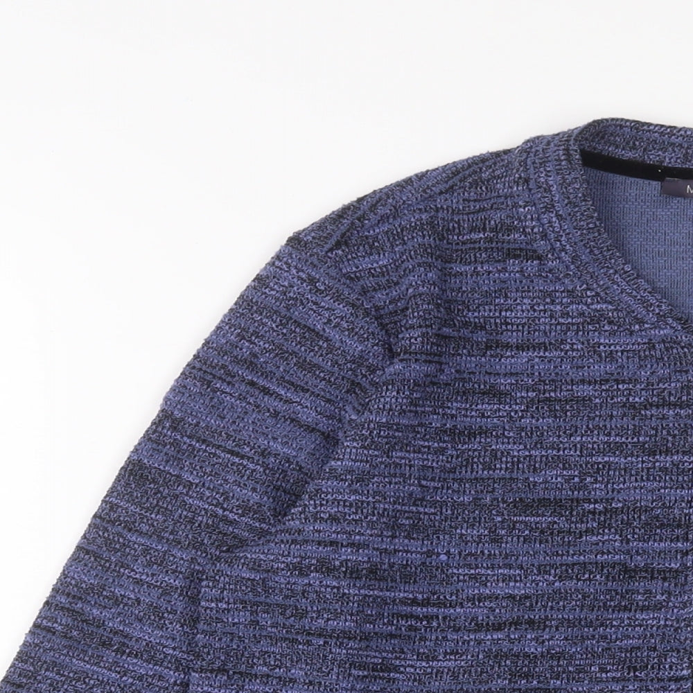 Womens UK Size 12 Marks and Spencer Blue Full Zip Sweatshirt
