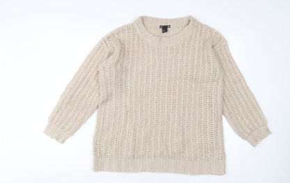 Womens UK Size S H&M Pink Pullover Jumper