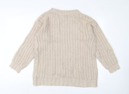 Womens UK Size S H&M Pink Pullover Jumper