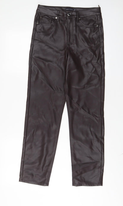 Womens UK Size 8 Marks and Spencer Regular Fit  Brown Trousers