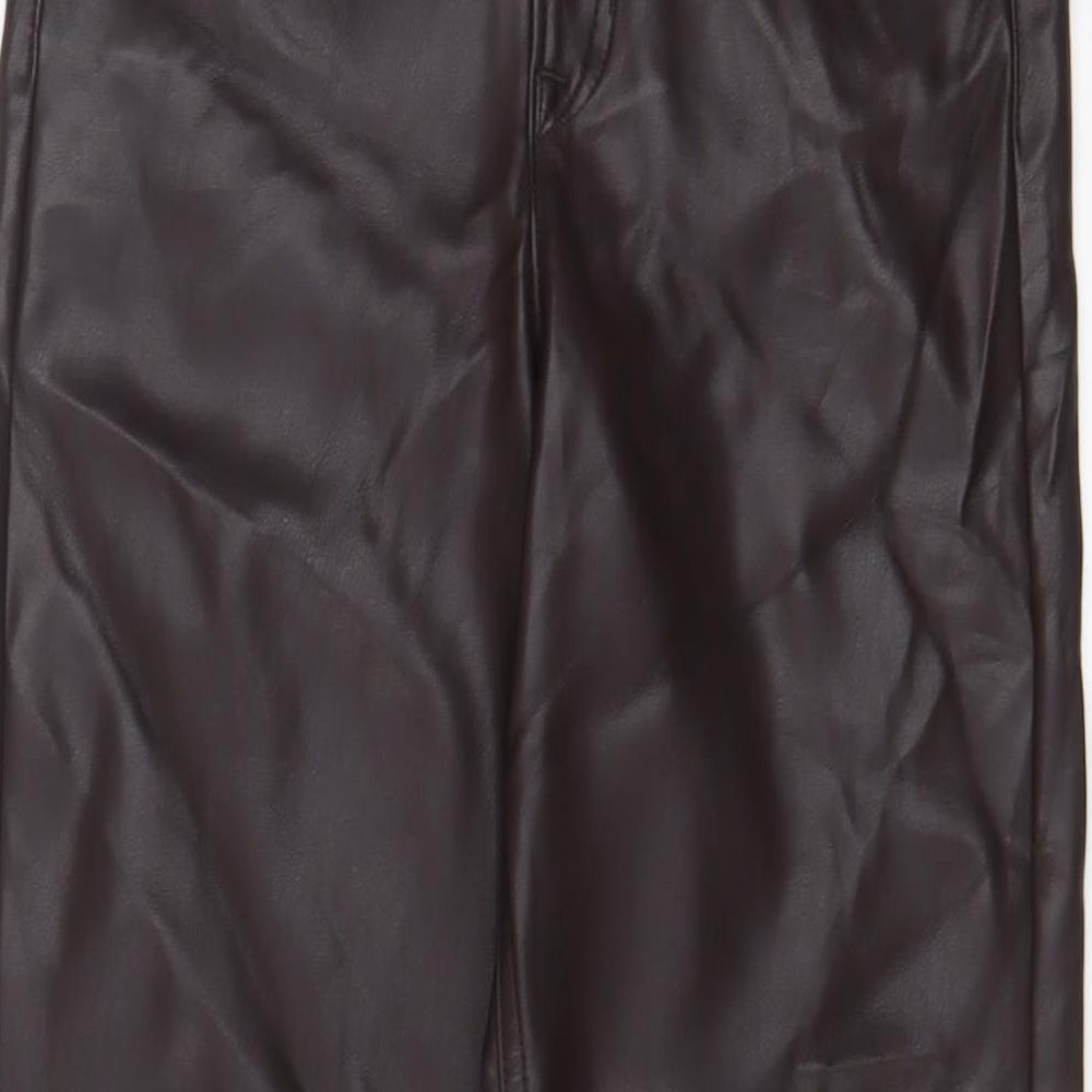 Womens UK Size 8 Marks and Spencer Regular Fit  Brown Trousers