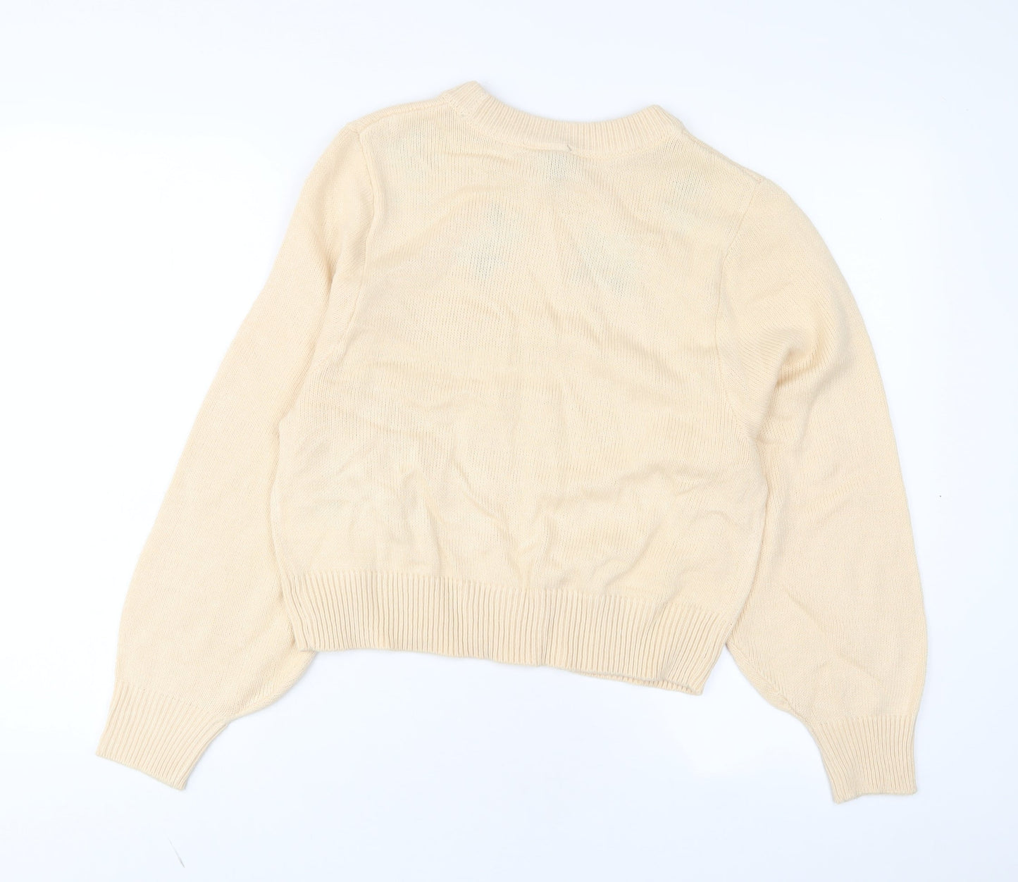 Womens UK Size S H&M Beige Pullover Jumper