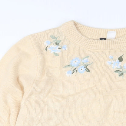 Womens UK Size S H&M Beige Pullover Jumper