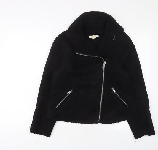 Womens UK Size 10 H&M Black Jacket