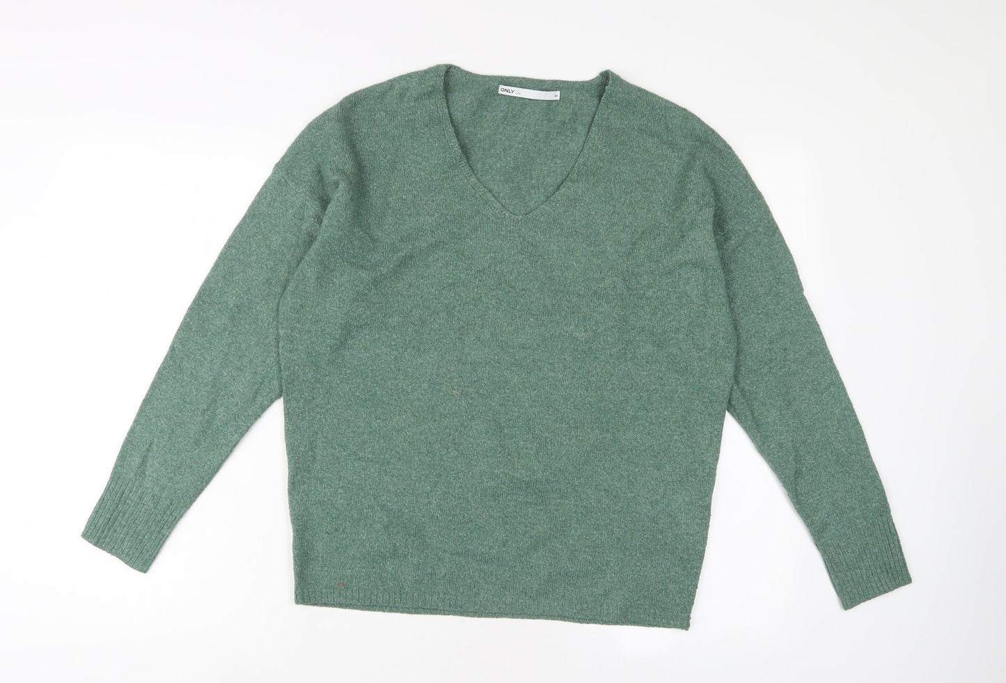 Womens UK Size XS Only Green Pullover Jumper