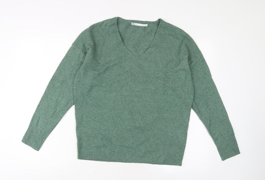 Womens UK Size XS Only Green Pullover Jumper