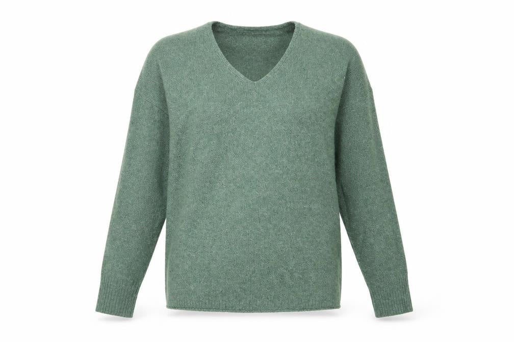 Womens UK Size XS Only Green Pullover Jumper