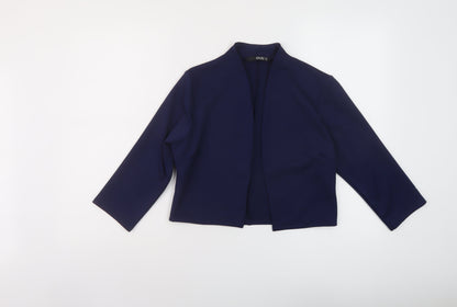 Quiz Womens Blue Jacket Blazer Size 10