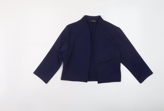 Quiz Womens Blue Jacket Blazer Size 10