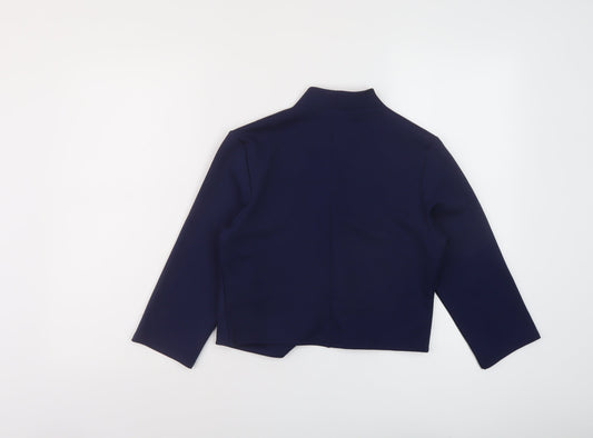 Quiz Womens Blue Jacket Blazer Size 10