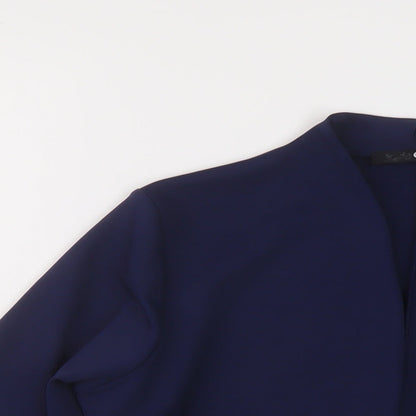 Quiz Womens Blue Jacket Blazer Size 10