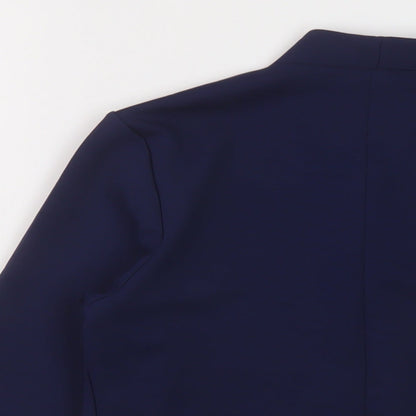 Quiz Womens Blue Jacket Blazer Size 10