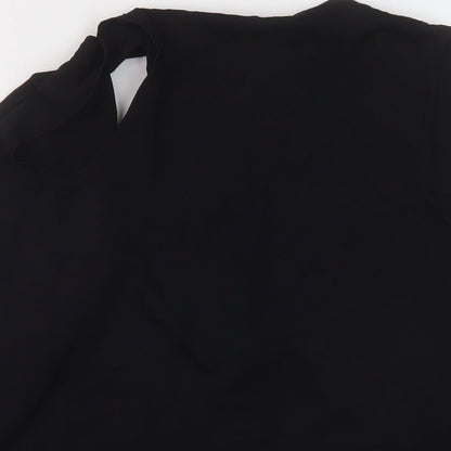 Womens UK Size 8 M&Co Black Cardigan Jumper