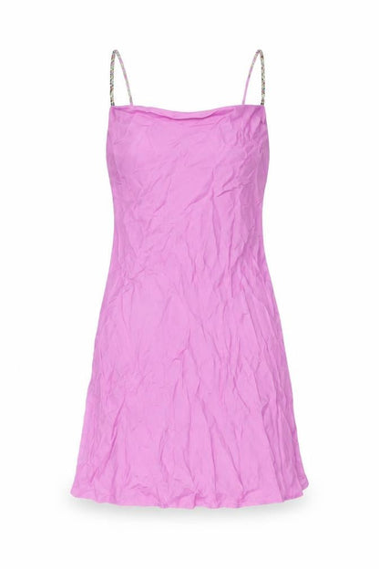Bershka Womens Pink Polyester Mini Size S Round Neck Pullover
