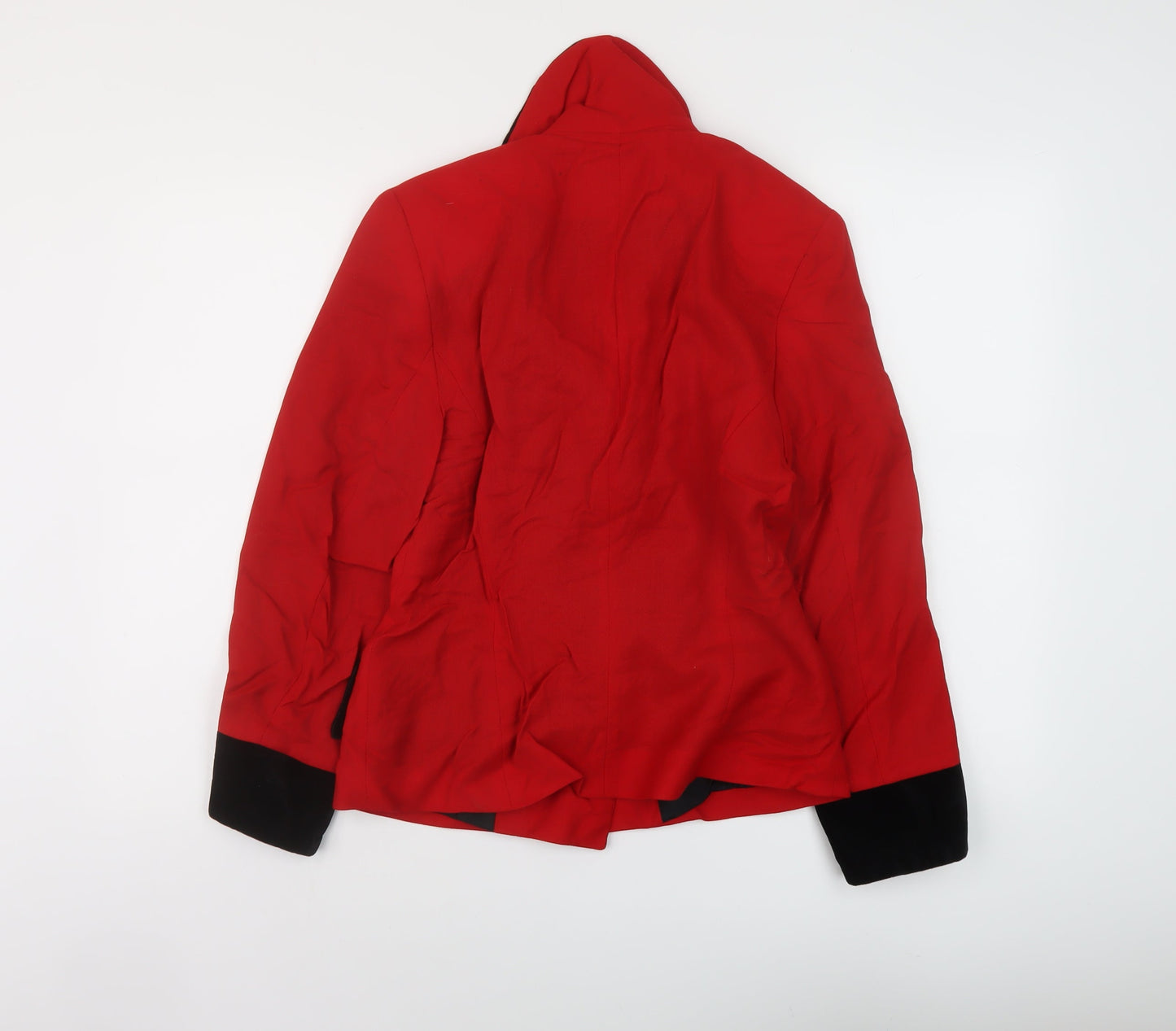 Michael Ambers Womens Red Jacket Size 10 Button