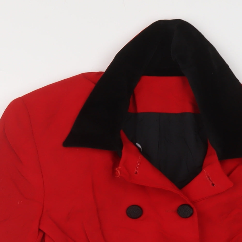 Michael Ambers Womens Red Jacket Size 10 Button